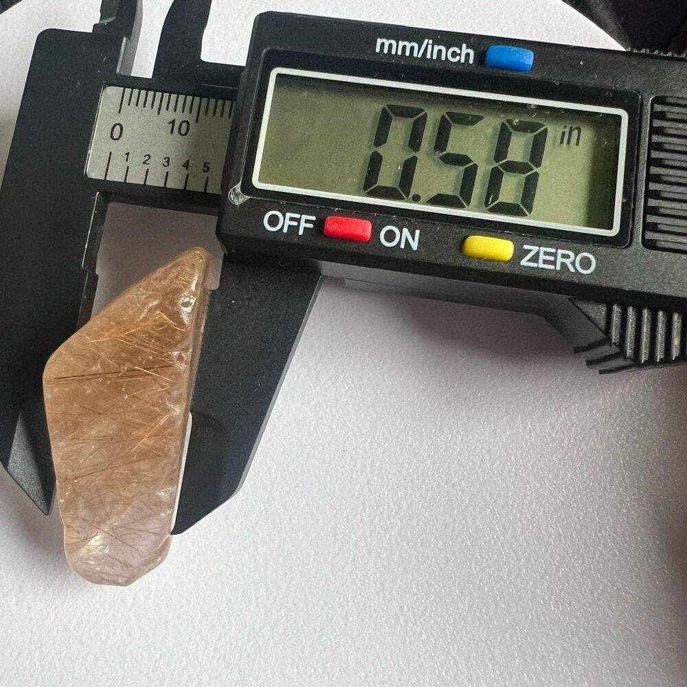 Golden Rutilated Quartz Crystal Freeform - Picture 6 of 15